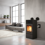 Stufa a pellet 10 kW canalizzabile – 2 stanze
