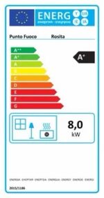 Stufa a pellet ventilata PUNTO FUOCO Rosita 9.5 KW nera - immagine 4