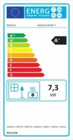 Stufa a pellet ventilata INVICTA Nuova Vieste 7.3 KW bordeaux - immagine 7