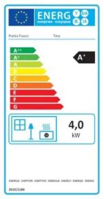 Stufa a pellet ventilata Tina 4.5 KW nero - immagine 3